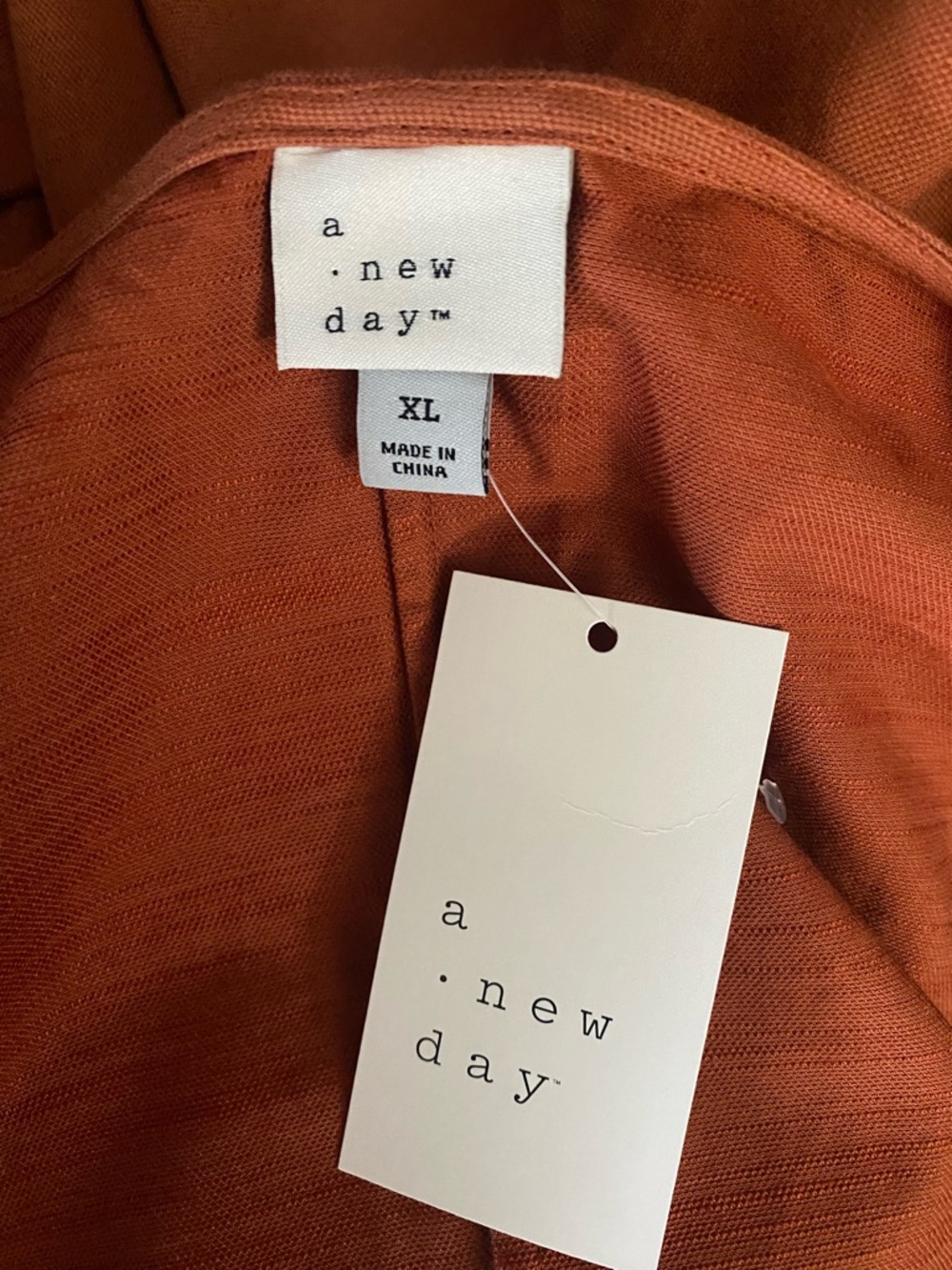 a new day Rust Orange Button-Front Maxi Dress - Picture 6 of 7